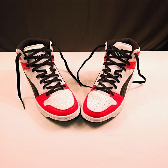 Puma Rebound Layup Speckle Mid Top Sneakers Size US Mn-9.5 - Picture 2 of 14